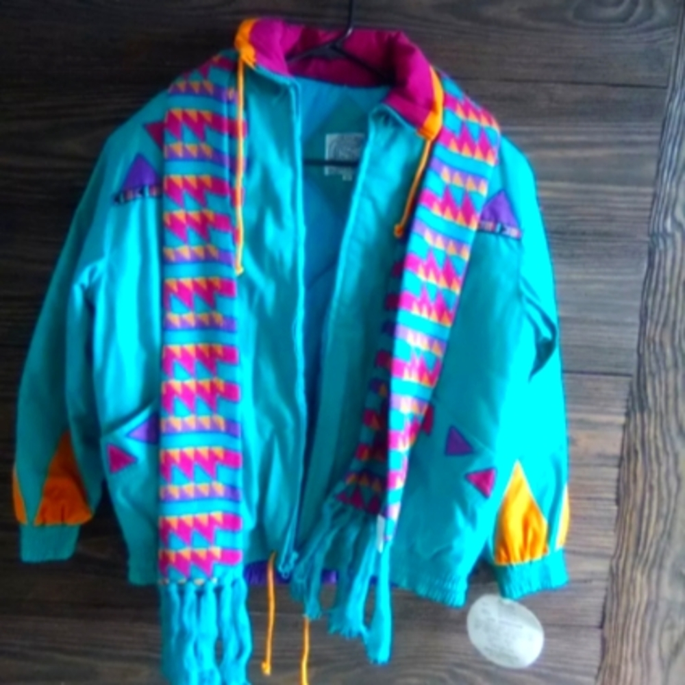 Nwt Be In The Current Seen Retro Vintage S Bomber jacket 90s Style With Matching